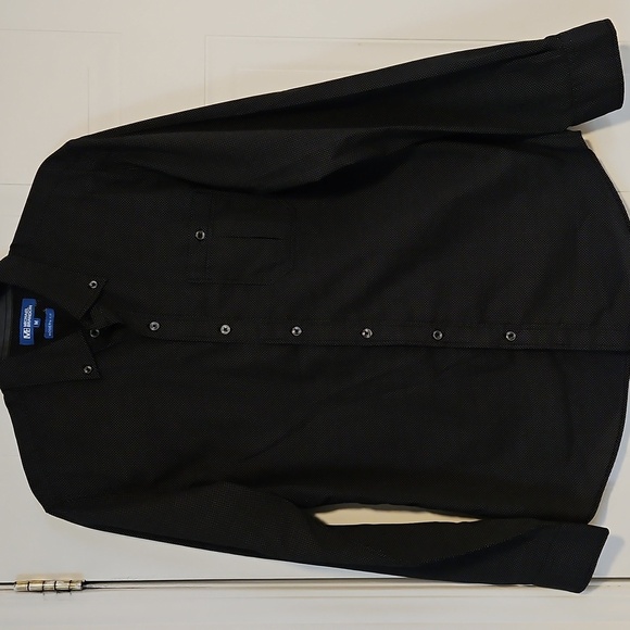 MICHAEL BRANDON BUTTON DOWN SHIRT MENS Medium LONG SLEEVE COLLARED polka dot - Picture 4 of 7